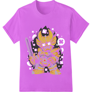 Bold Samurai Warrior DTF Print Heat Transfer Design showcasing advanced dtf printer technology