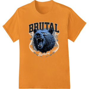 Unleash the Beast: Fierce Bear DTF Print Heat Transfer - High-quality professional DTF printing