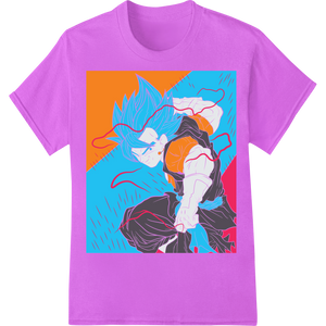 Vibrant DTF printing technology print on Fierce Anime Dragon - Vivid Super DTF Print Heat Transfer