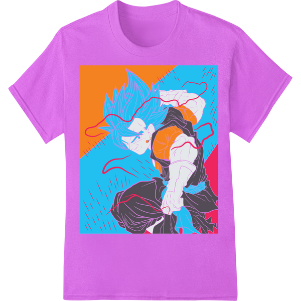 Vibrant DTF printing technology print on Fierce Anime Dragon - Vivid Super DTF Print Heat Transfer