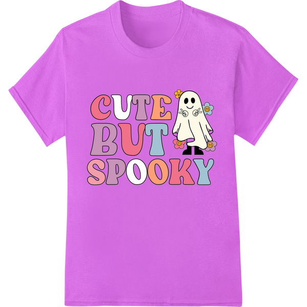 Adorably Eerie: Cute Ghost's Spooky Charm | Halloween DTF enhanced with professional print on demand