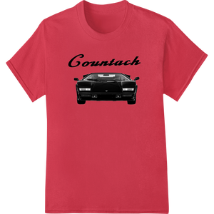 Personalized vibrant DTF prints design for Iconic Countach: High-Octane Style DTF Print Heat Transfer