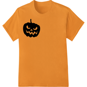 Cutting-edge custom DTF designs featured on Spooky Pumpkin Silhouette Heat Transfer - Halloween Decor