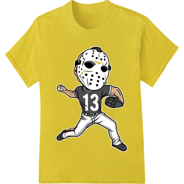 Friday the 13th Jason Football Player DTF Print featuring professional dtf printer