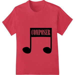 Compose Your Style: Bold Minimalist Music Graphic featuring professional direct to film printing