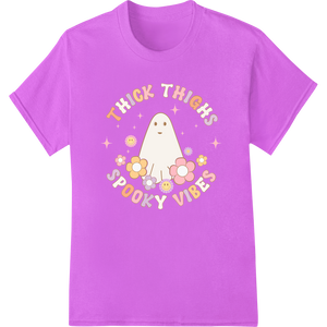 Cute Ghost Halloween Design - Thick Thighs Spooky Vibes featuring professional print on demand