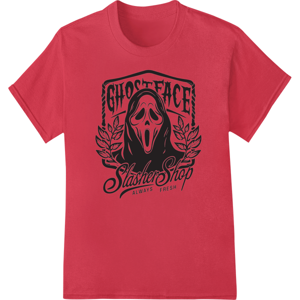 Custom bulk t-shirt printing design - Ghostface Slasher Shop: Unleash Your Inner Scream Queen