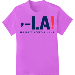 Durable direct to film printing applied to Kamala 2024: Stand with Harris - Bold Campaign Banner Print