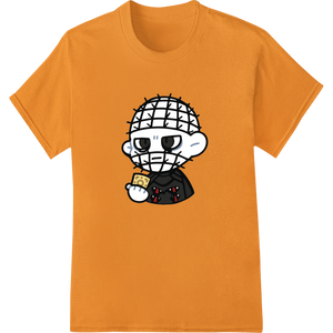 Durable DTF printing technology applied to Spooky Pinhead Cartoon Character DTF Print Heat Transfer