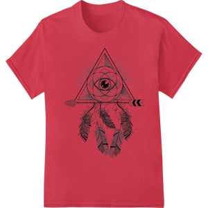 Mystic All-Seeing Eye Geometric Occult Illustration enhanced with professional DTF print shop