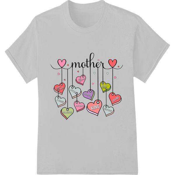 Heartfelt Mother's Love DTF Print for Personalized Gifts on white shirt - SUPERDTF-DTF Prints-DTF Transfers-Custom DTF Prints