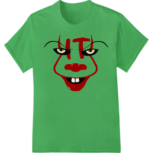 Expert custom print solutions craftsmanship on Creepy Clown Face Halloween Heat Transfer - Super DTF Print