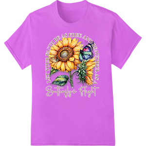 Expert durable print transfers craftsmanship on Let Your Faith Soar: Sunflower & Butterfly Inspiration