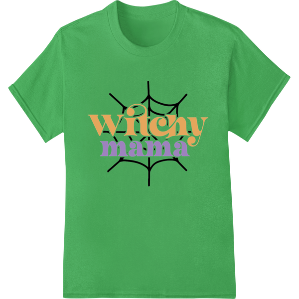 Premium quality professional DTF printing on Witchy Mama: Spellbinding Halloween DTF Print Heat Transfer