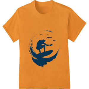 Ride the Wave: Silhouette Surfer DTF Print Heat Transfer showcasing advanced DTF transfers technology