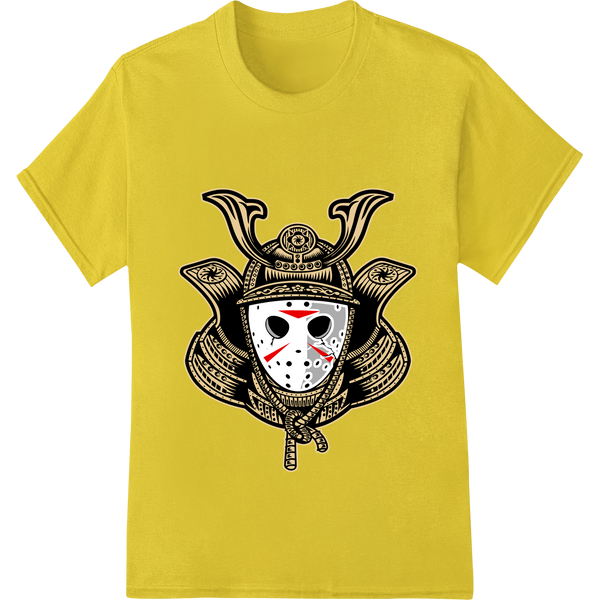 Fierce Samurai Mask Heat Transfer Design - Unleash Your Inner Warrior with custom print on demand artwork