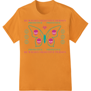 Personalized durable print transfers design for Protect Your Wild Side: Skull & Butterfly DTF Print