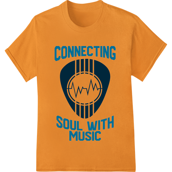 Personalized DTF technology design for Connect Your Soul to Music with Bold Guitar DTF Print