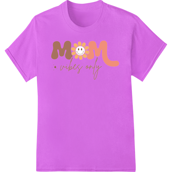 Mom Vibes Only: Celebrate Motherhood with Super DTF on purple shirt - SUPERDTF-DTF Prints-DTF Transfers-Custom DTF Prints