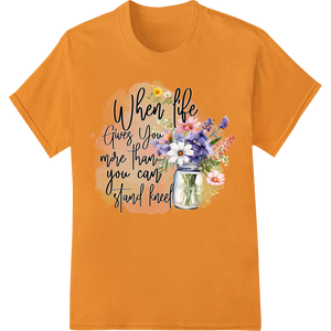 Personalized DTF printing service design for Faith Blooms: Inspiring Floral DTF Print Heat Transfer