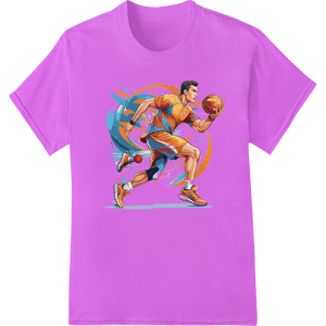 Unique innovative apparel printing for Dynamic Basketball Player in Action - Vector Artwork