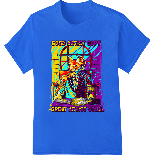 Durable bulk t-shirt printing applied to Bold Stained Glass: Good Artists Copy, Great Artists Steal