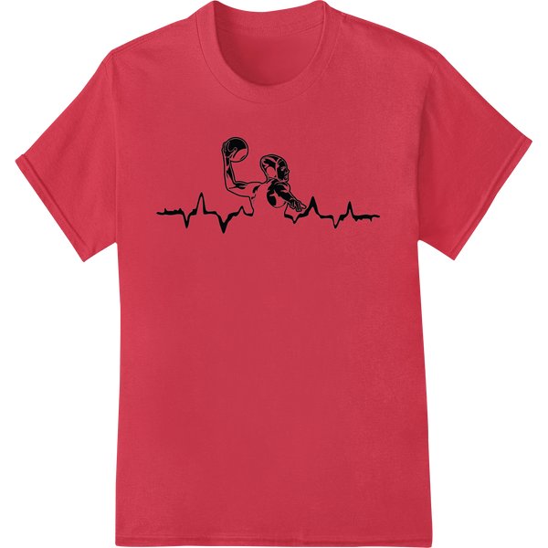 Fitness Heartbeat: Exercise for a Healthy Cardiovascular System on red shirt - SUPERDTF-DTF Prints-DTF Transfers-Custom DTF Prints