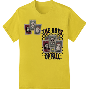 Durable DTF print shop applied to Vintage Slasher Portraits: The Boys of Fall DTF Transfers