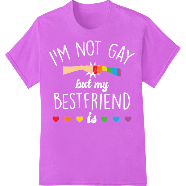 Vibrant Rainbow Hands: Uniting in Friendship Pride DTF Print on purple shirt - SUPERDTF-DTF Prints-DTF Transfers-Custom DTF Prints