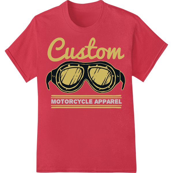 Custom Motorcycle Apparel DTF Heat Transfer Prints on red shirt - SUPERDTF-DTF Prints-DTF Transfers-Custom DTF Prints