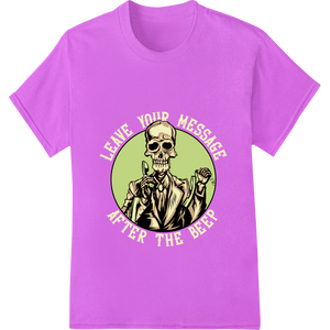 Personalized apparel decoration design for Eerie Zombie Vampire Skull DTF Print for Dark Fashion