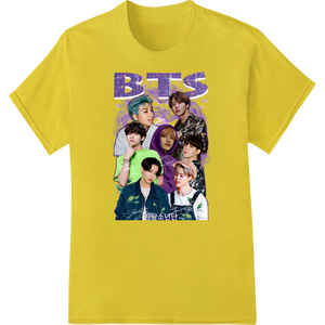 BTS ARMY Pride: Vibrant K-Pop DTF Print Heat Transfer featuring professional apparel decoration