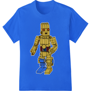 Build Your Dreams with Lego Robot Transfer by Super DTF with custom customized apparel artwork