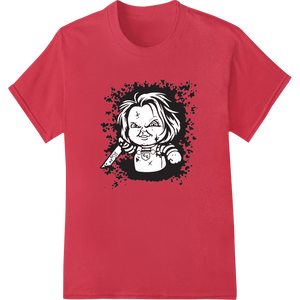 Premium quality personalized clothing on Creepy Chucky Portrait DTF Print Heat Transfer