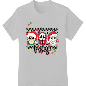 Retro Horror Xmas: '90s Vibes' DTF Print Heat Transfer showcasing advanced garment printing technology