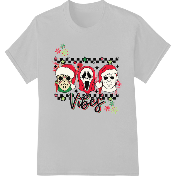 Retro Horror Xmas: '90s Vibes' DTF Print Heat Transfer showcasing advanced garment printing technology