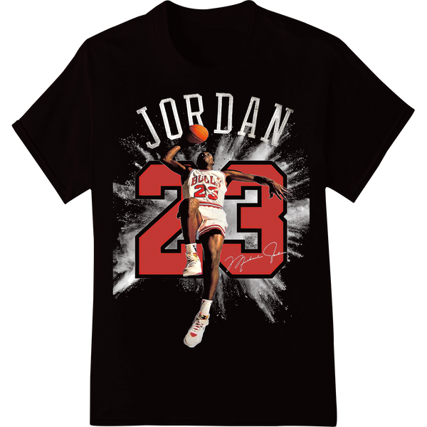 Bold '23' Basketball DTF Print Heat Transfer on black shirt - SUPERDTF-DTF Prints-DTF Transfers-Custom DTF Prints