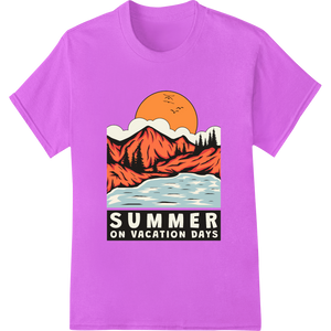 Embrace Summer's Call: Majestic Mountains Vacation Design featuring professional custom apparel