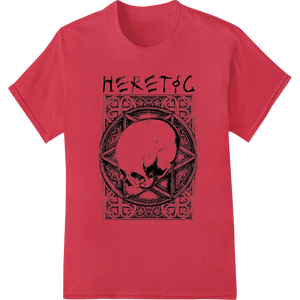 Expert personalized clothing craftsmanship on Heretic Skull Pentagram DTF Print Heat Transfer