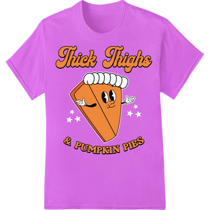 Personalized dtf printer design for Thick Thighs & Pumpkin Pies DTF Transfer - Thanksgiving Fun