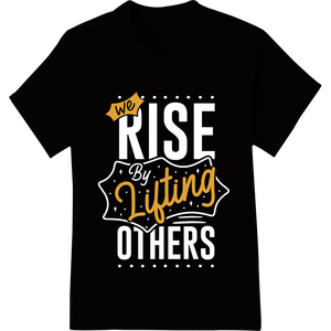 Personalized vibrant DTF prints design for Rise Above the Rest: Bold 'Lifting' DTF Print Heat Transfer