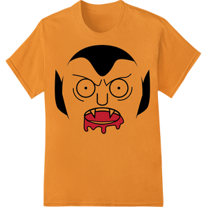 Unique custom merchandise for Spooky Cartoon Vampire Face - Halloween DTF Print Design