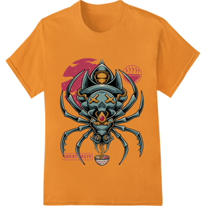 Fierce Blue Beetle Samurai | DTF Print Heat Transfer featuring professional personalized clothing