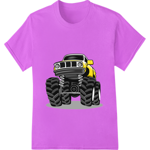 Cutting-edge apparel decoration featured on Crush Your Style with this Bold Monster Truck DTF Print