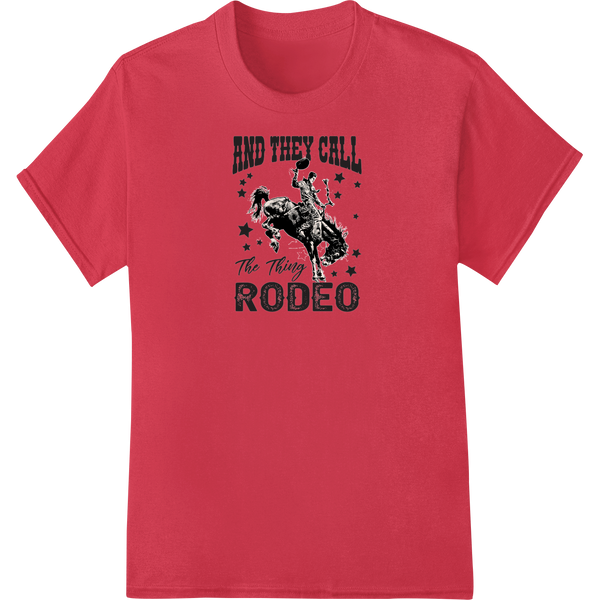 Expert professional DTF printing craftsmanship on Ride 'Em Cowboy: Vintage Rodeo Design