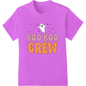 Spooky Cute 'BOO BOO CREW' Halloween DTF Print Design featuring professional DTF print shop