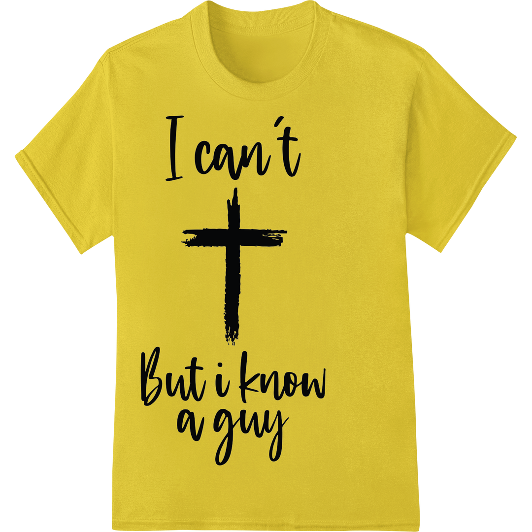 Bold Faith: Easter DTF Print Heat Transfer | Religious on yellow shirt - SUPERDTF-DTF Prints-DTF Transfers-Custom DTF Prints