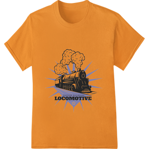 Innovative durable print transfers design on Vintage Locomotive: Bold DTF Print Heat Transfer