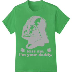 Darth Vader St. Patrick's Day Parody DTF Print Transfer with custom custom apparel artwork