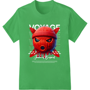 Expert high-quality t-shirt printing craftsmanship on Knitted Devil Face: Unleash Your Inner Mischief